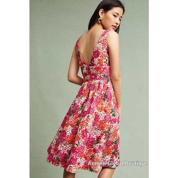 NWT, Anthropologie Monique Lhuillier Riona Embroidered Dress - Picture 9 of 16